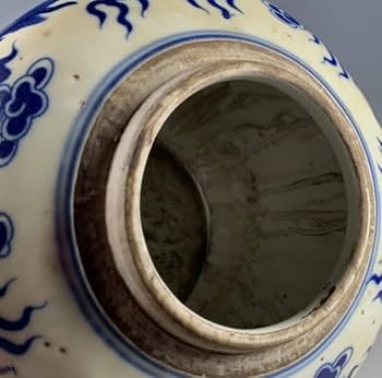 Amazon.co.jp: 中国古玩清代一品堂製時代物中国美術清代青釉青花